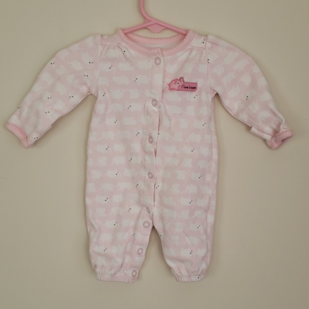 Carter's one piece elephant outfit